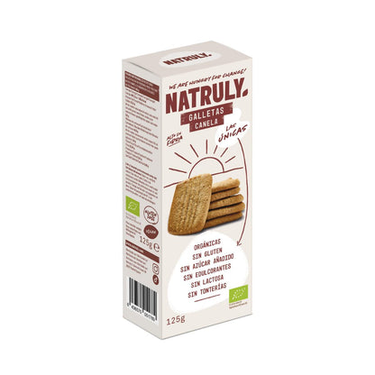 Biologische koekjes met kaneelsmaak Natruly 125 g