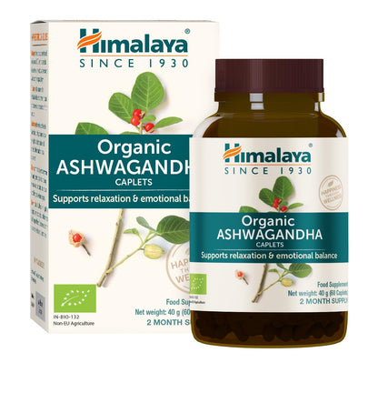 Ashwagandha Organic, Himalaya, 60 kapslar