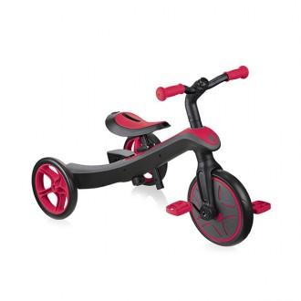 Triciclo convertibile Trike explorer 2 in 1 rosso