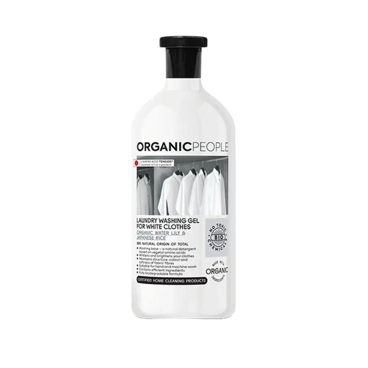 Vloeibaar wasmiddel ECO Nenúfar Orgánico y Arroz Japonés, Organic People, 1000 ml