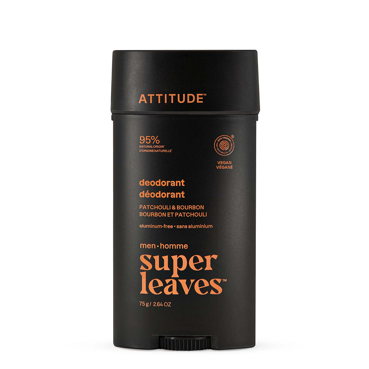 Super leaves men Déodorant Patchouli & Bourbon 75 g