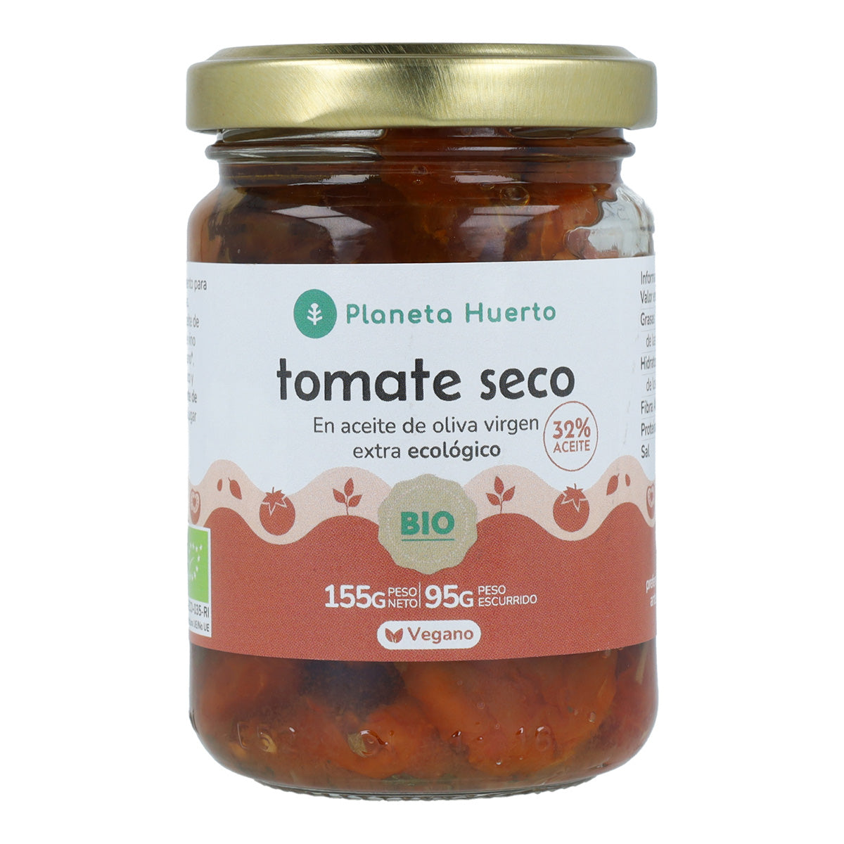 Sonnengetrocknete Tomaten in nativem Olivenöl extra ECO Planeta Huerto 155 g