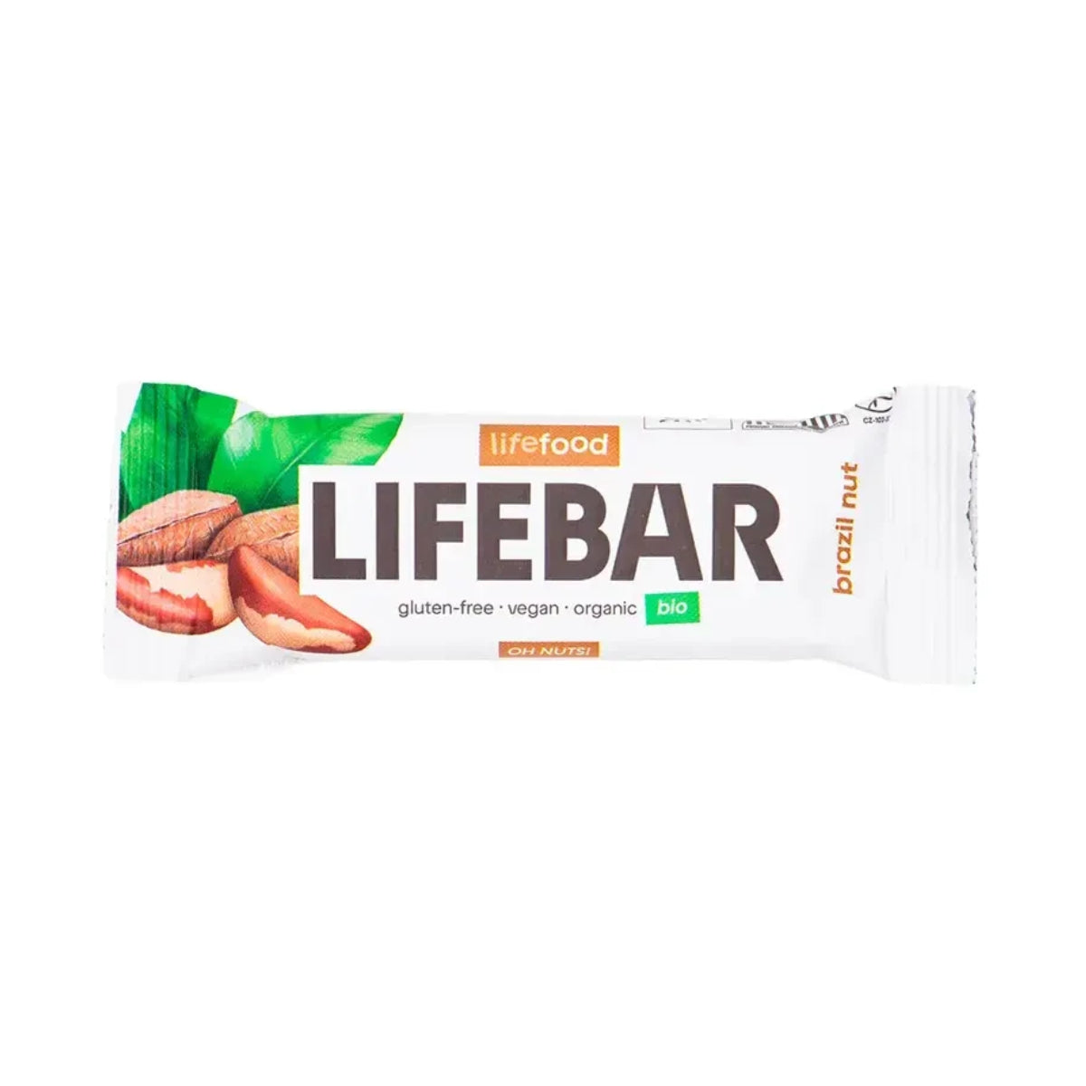 Batony z orzechami brazylijskimi bio 40 g Lifebar, Life Food