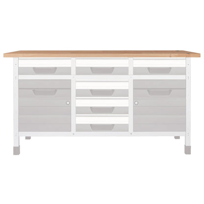 1 plan de travail en hêtre S 650 x 650 x 30 mm Wolfcraft 6043000 S 650 x 650 x 30 mm