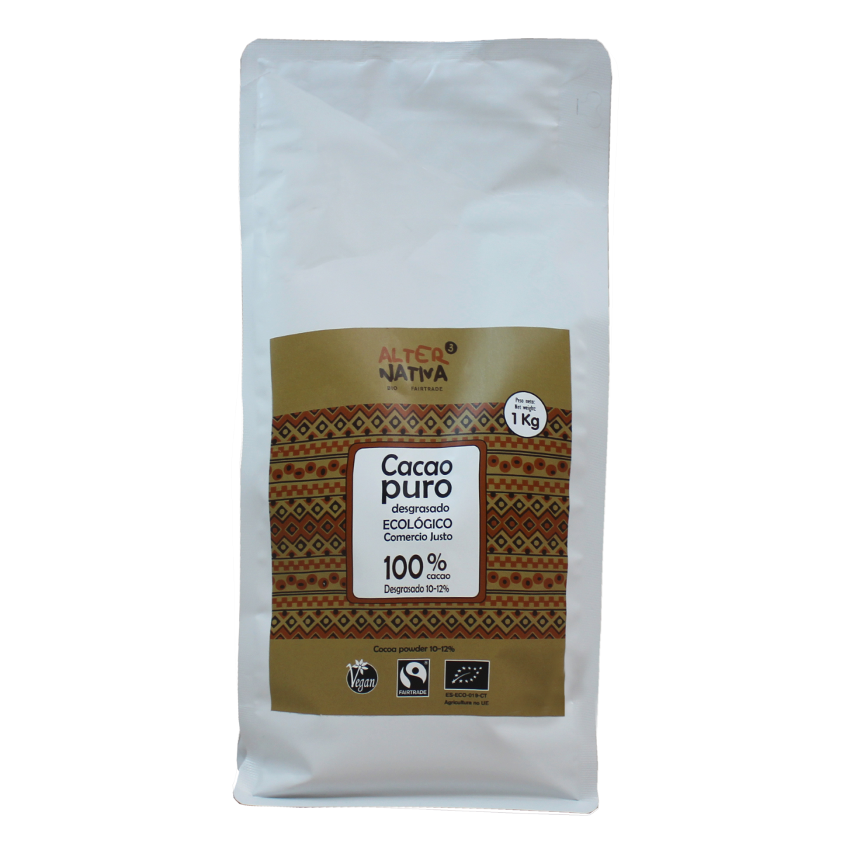 Czyste odtłuszczone kakao BIO Alternativa3 w proszku 1 kg