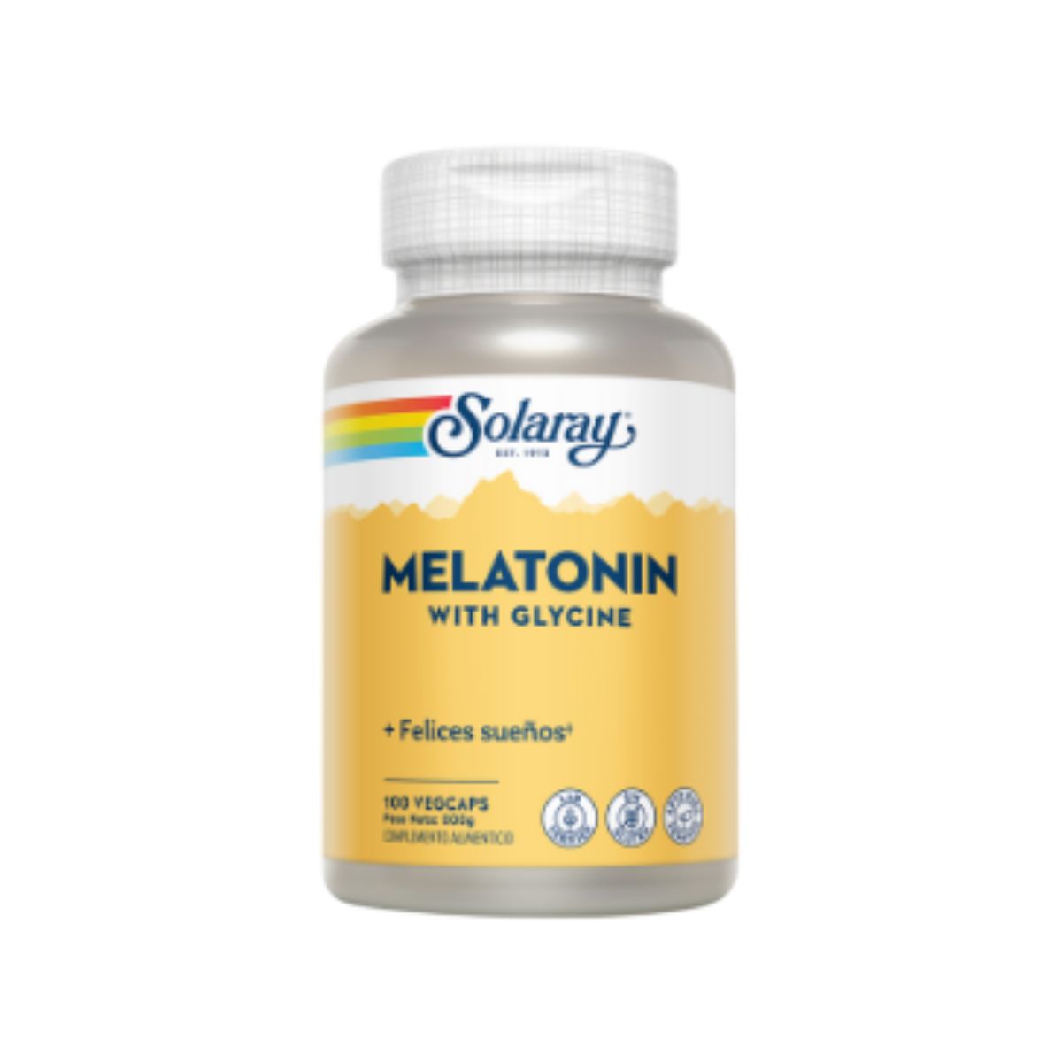 Melatonine + Glycine Solaray 100 capsules