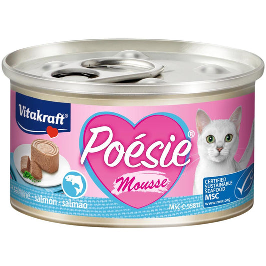 Vitakraft Dose Poésie Lachsmousse 85 g Nassfutter für Katzen