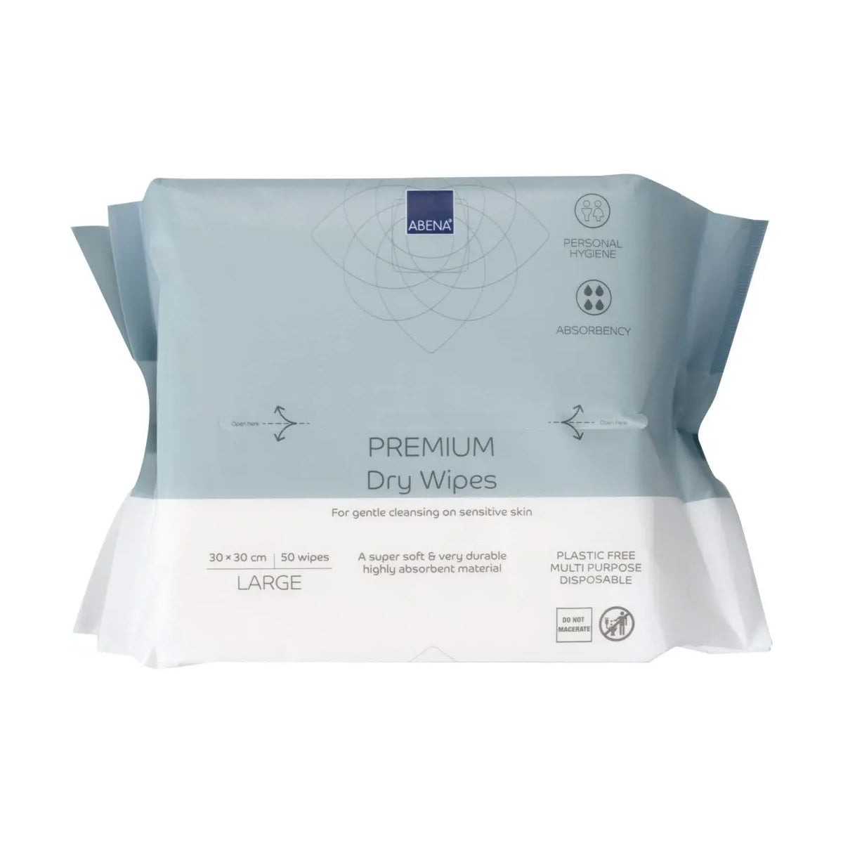 Premium torra multifunktionsservetter 30x30 cm Abena 50 st