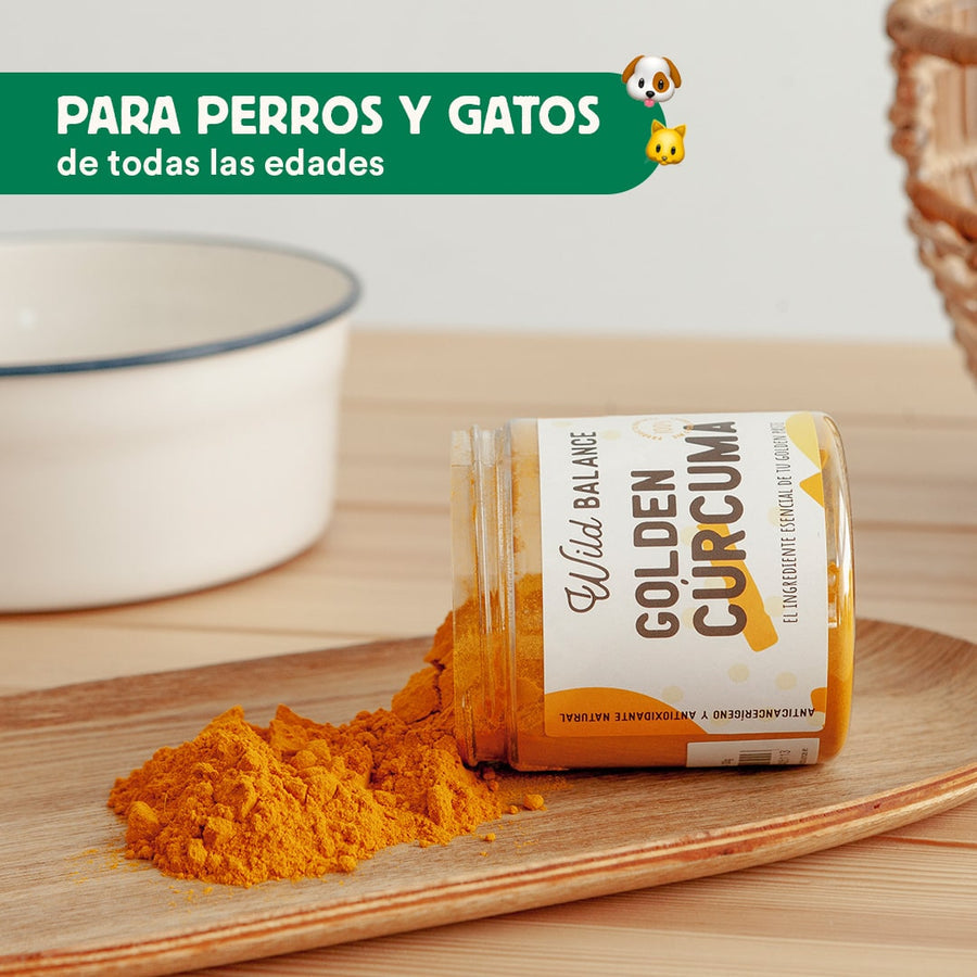 Curcuma pour Golden Paste Complément alimentaire pour animaux Wild Balance 100 g