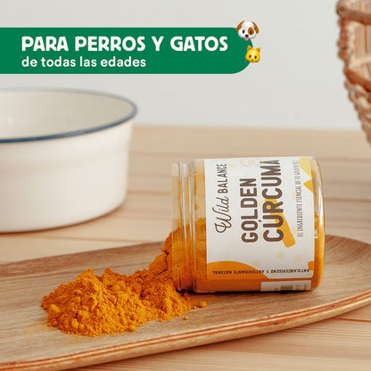 Curcuma pour Golden Paste Complément alimentaire pour animaux Wild Balance 100 g