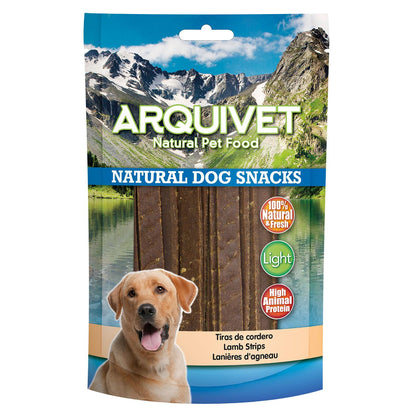 Snack naturel pour chiens  Lanières d'agneau Arquivet 100 g