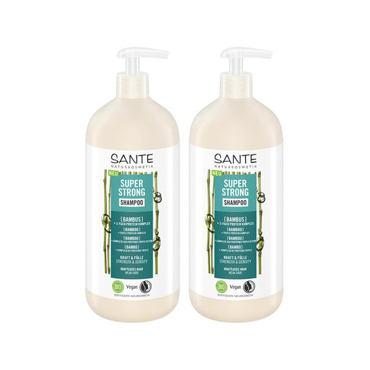 2-pack superstark bambuschampo Sante 950 ml