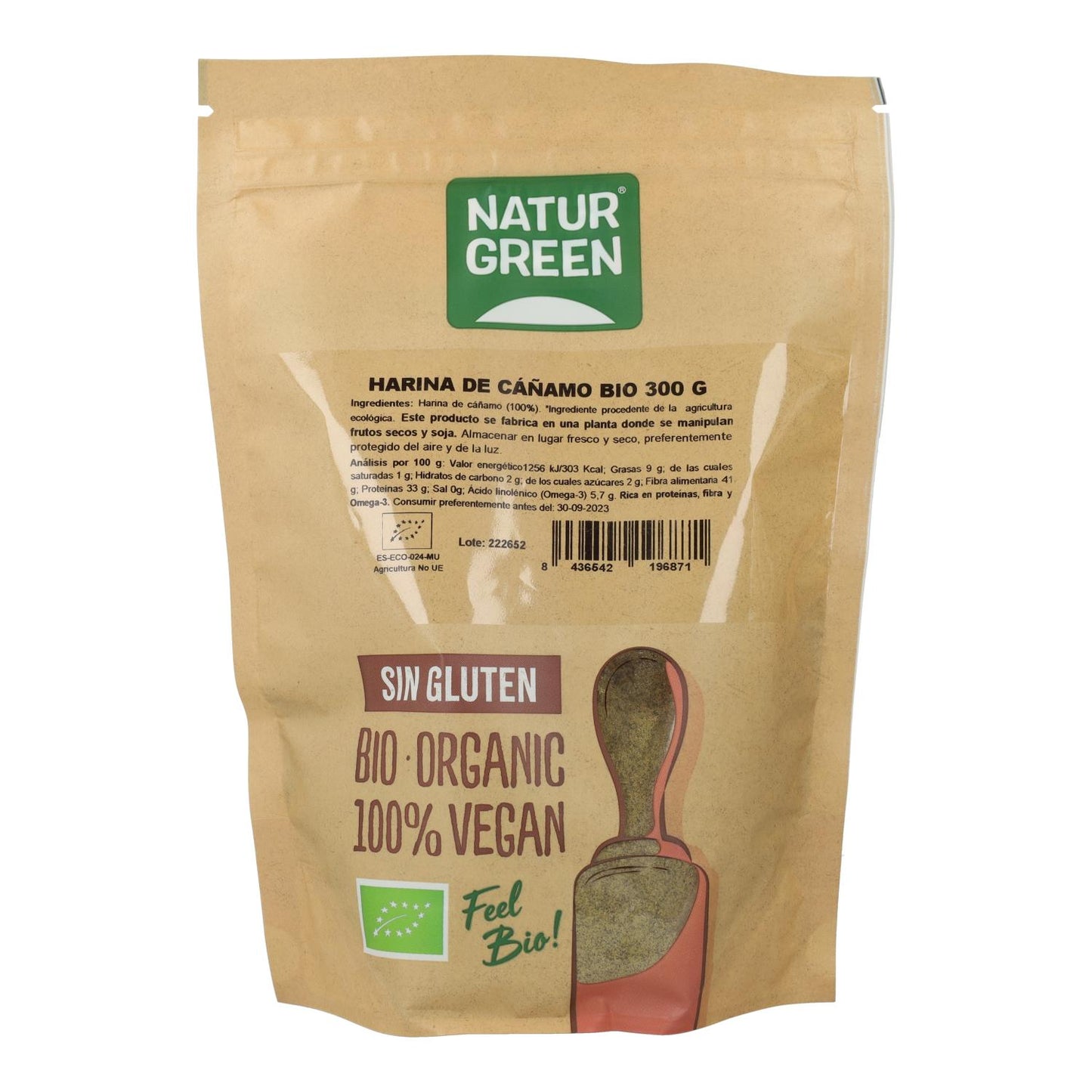 Farina di canapa NaturGreen 300 g