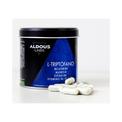 L-Triptofano Premium 600 mg + Melatonina 1,78 mg + Magnesio + Spirulina + Vitamine, 200 capsule. Aldous Labs