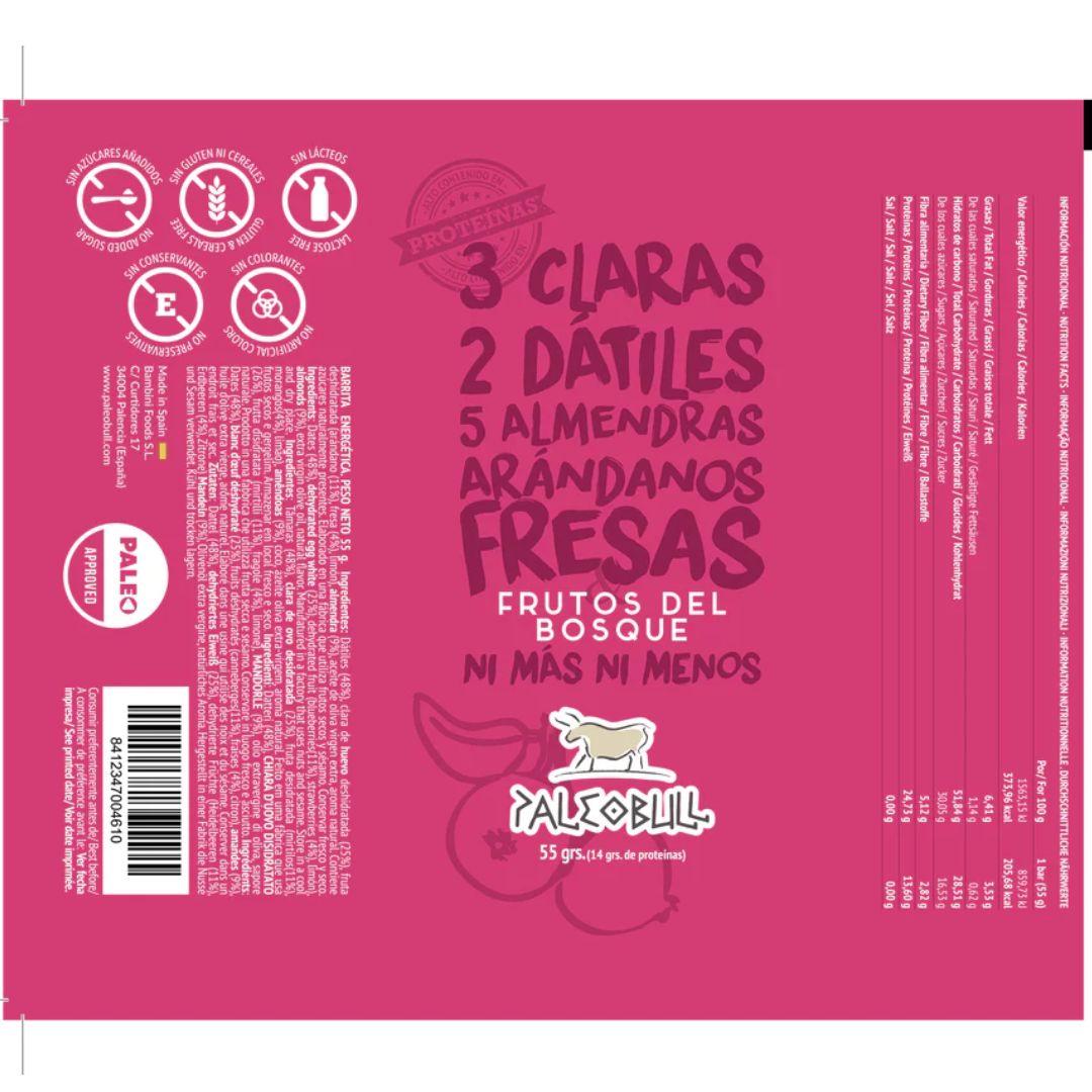 Energibar med skogsbär Paleobull 55 g