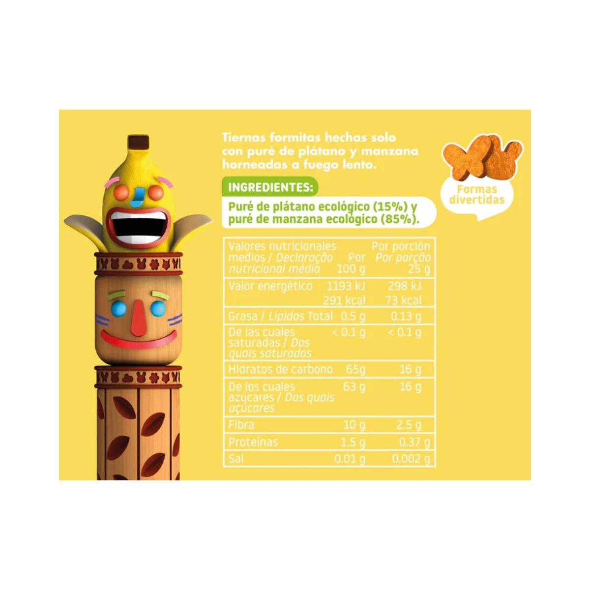 Snack pomme et banane ECO 25 g, Triboo