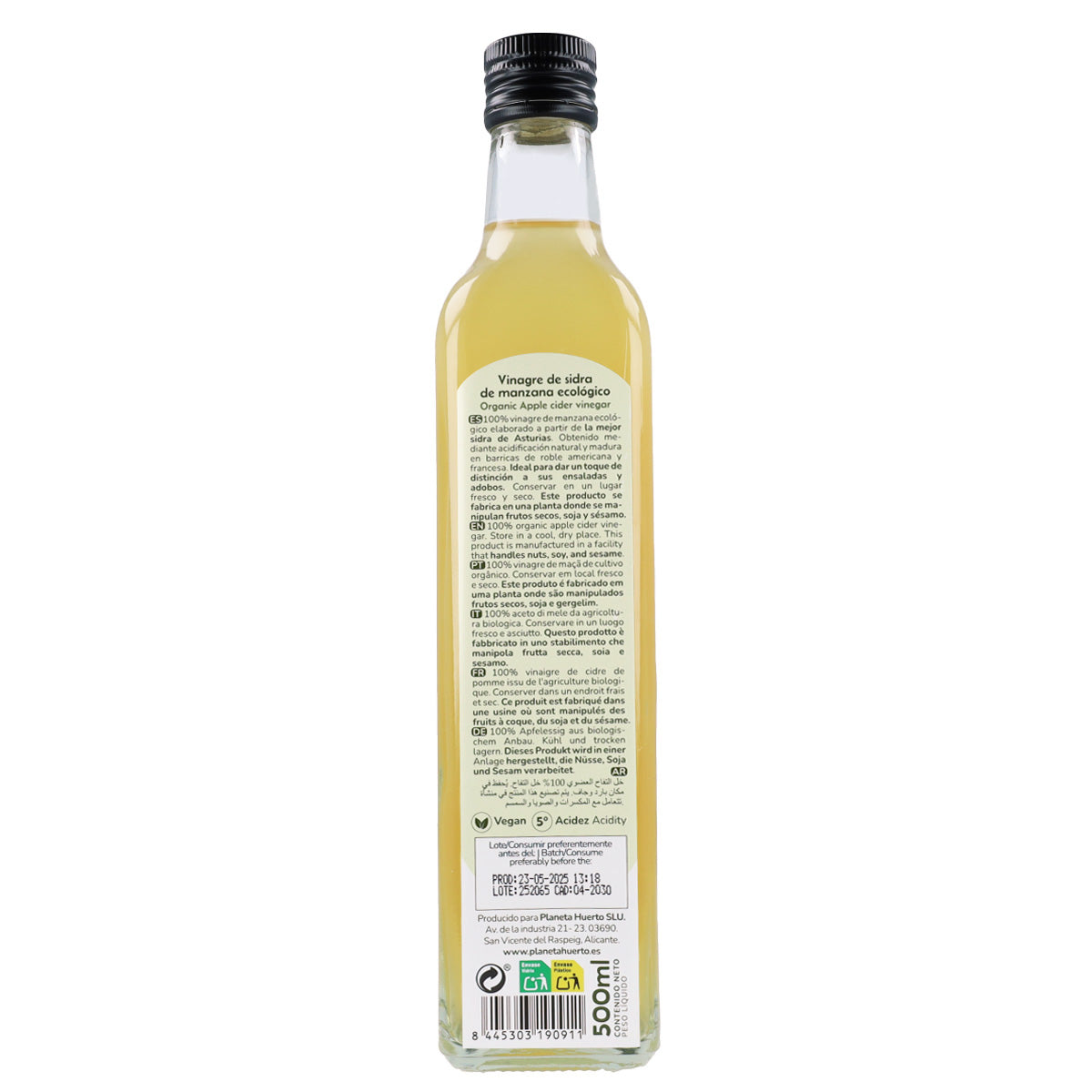 Zestaw 3x Ocet jabłkowy niefiltrowany ECO Planeta Huerto 500 ml