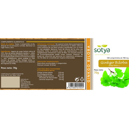 Sotya Ginkgo Biloba 100 tablets