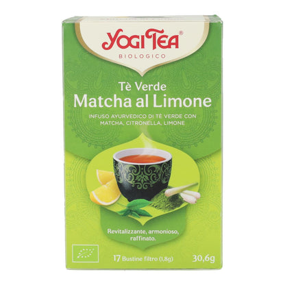 Yogi Tea BIO Grön te och Matcha citron, 17 påsar