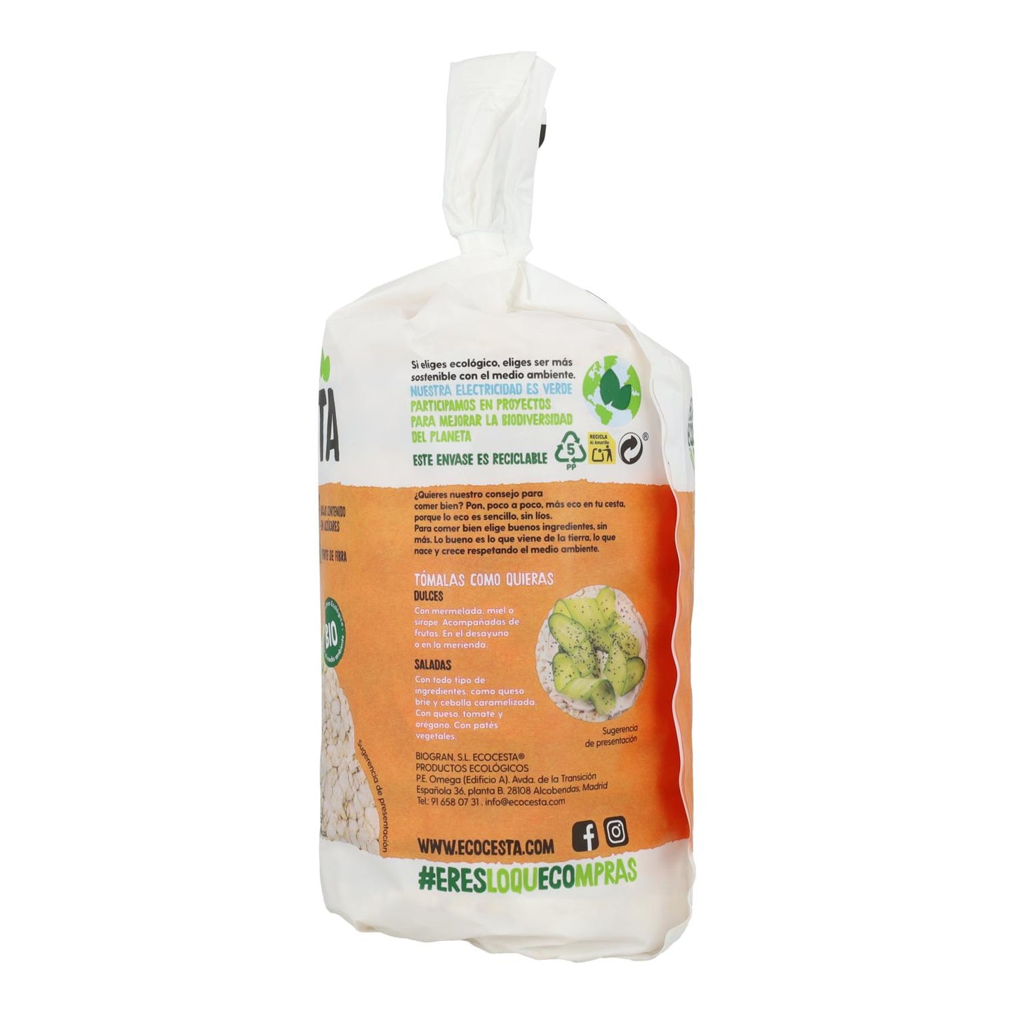 Ecocesta Organic Rice and Oat Cakes 115 g