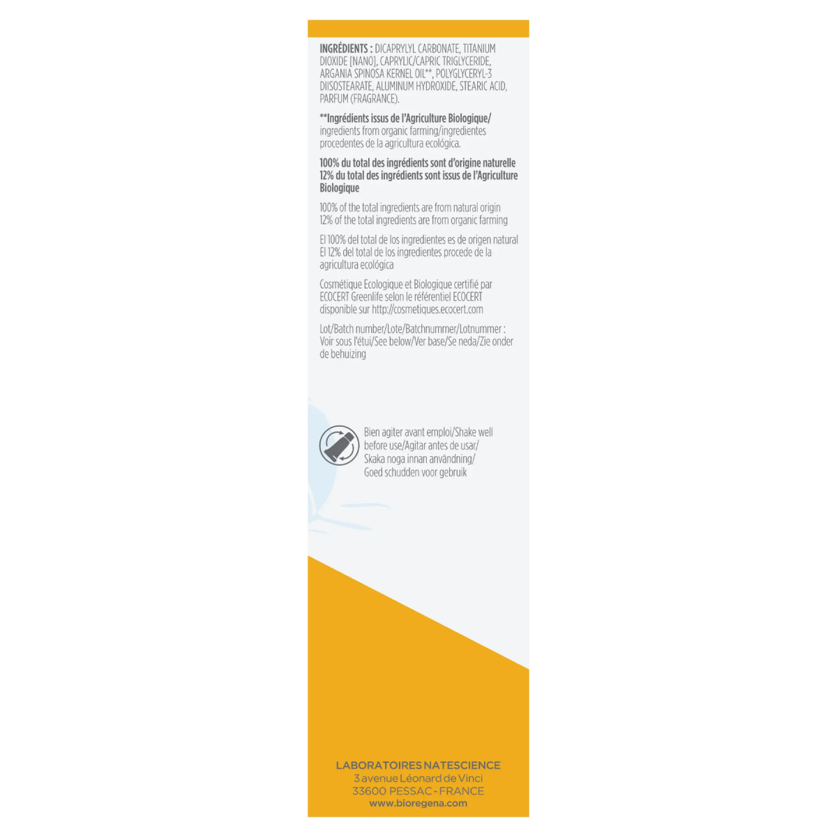 Crema solare per bambini SPF50 spray Bioregena 90 ml