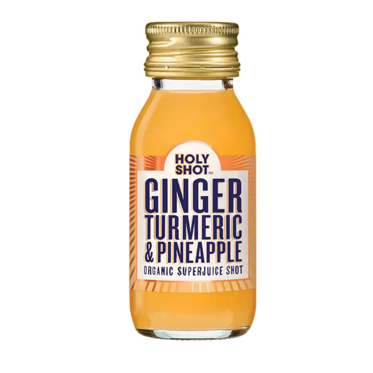 Boisson vitaminée bio au gingembre, curcuma et ananas Holy Shot 60 ml