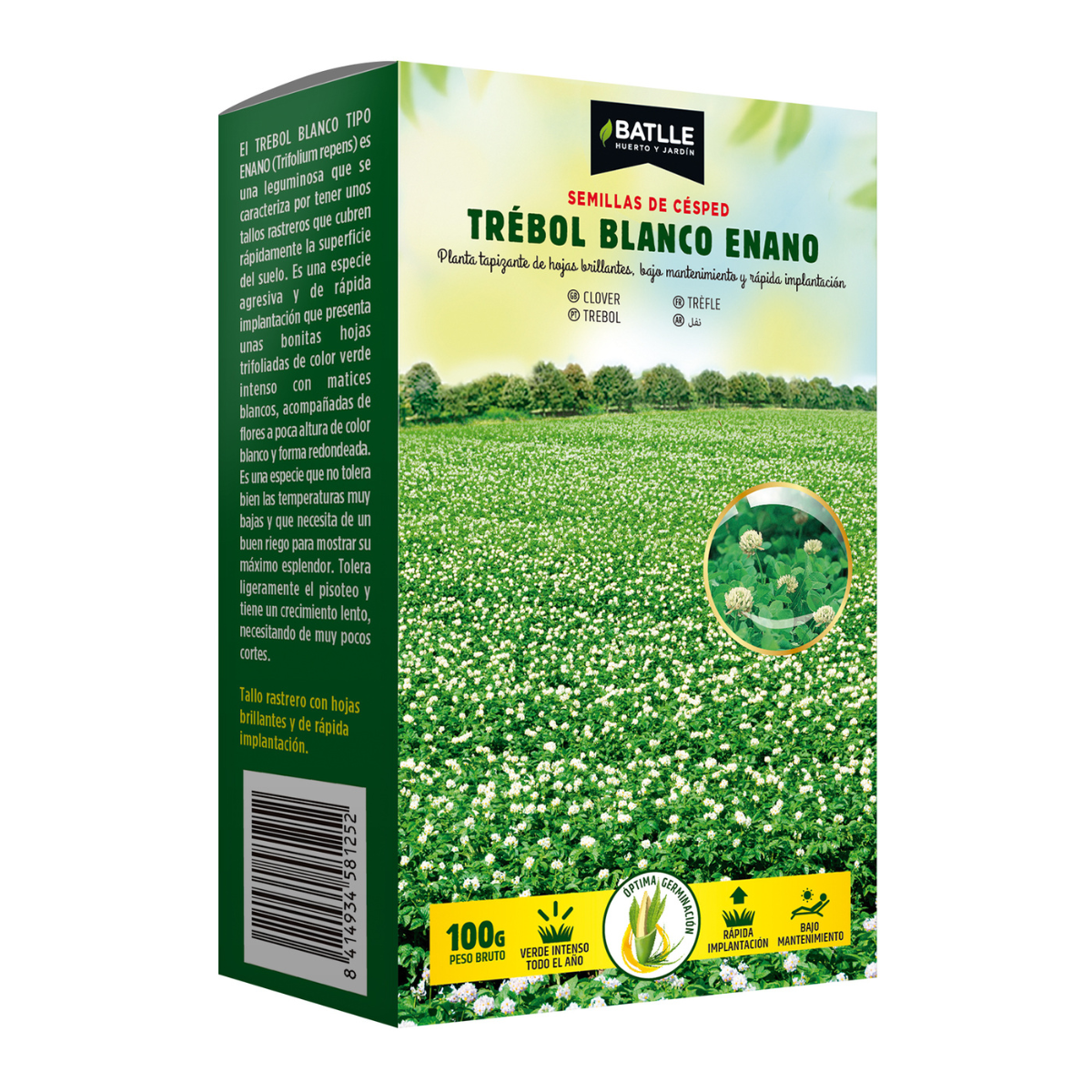 Batlle white dwarf clover seeds, 1 kg