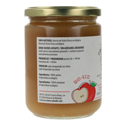 Compote de pommes ECO Cal Valls, 400 g