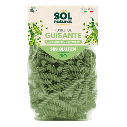 Fusilli aux pois sans gluten Bio Sol Natural 250 g