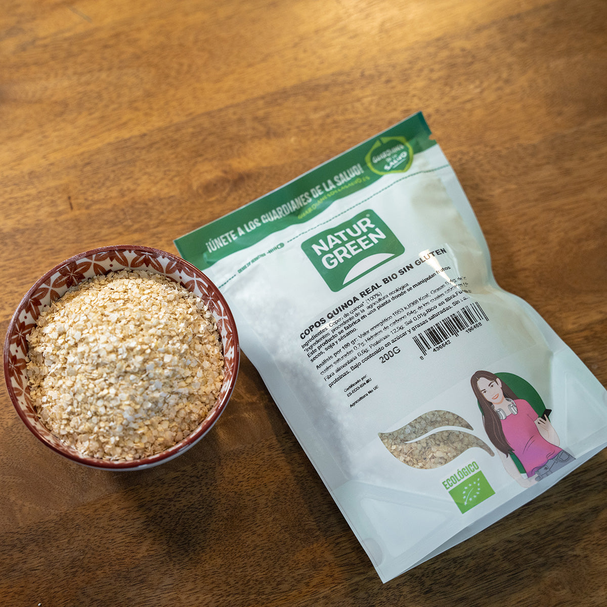 NaturGreen Organic Gluten-Free Royal Quinoa Flakes 200 g