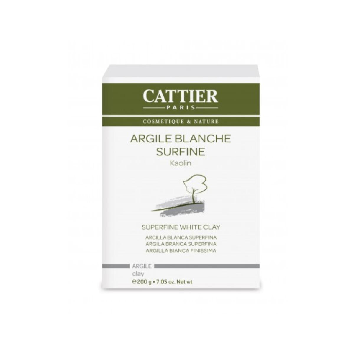 Cattier superfine white clay, 200 g