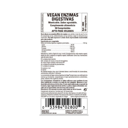 Vegane Verdauungsenzyme, 50 Kautabletten