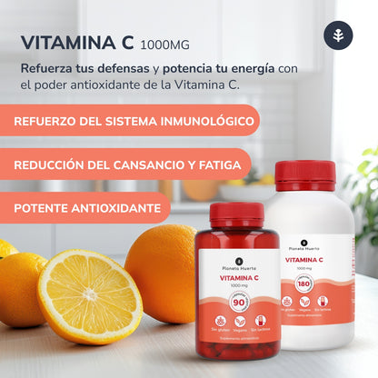 C-vitamin 1000 mg Planeta Huerto 90 vegetariska kapslar