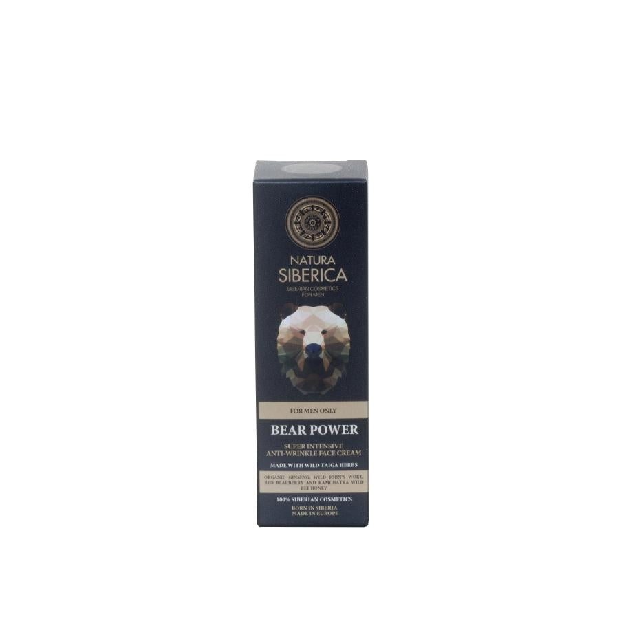 De kracht van de beer Intensieve anti-rimpel gezichtscrème Natura Sibérica, 50 ml