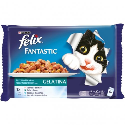 FELIX Fantastic Festín del Mar i gelé 4 x 85 g