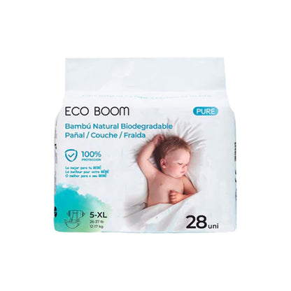 Pure Premium ECO BOOM T5/XL bambublöjor (12 till 17 kg) 28 st.