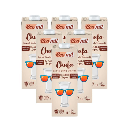 6-Liter-Packung zuckerfreies Erdmandelgetränk EcoMil 1L