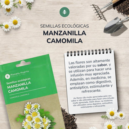 Organiczne nasiona rumianku Planeta Huerto