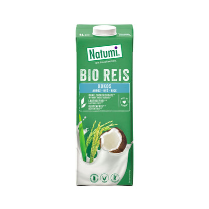 8er-Packung Natumi Bio-Kokosreisgetränk 1 l