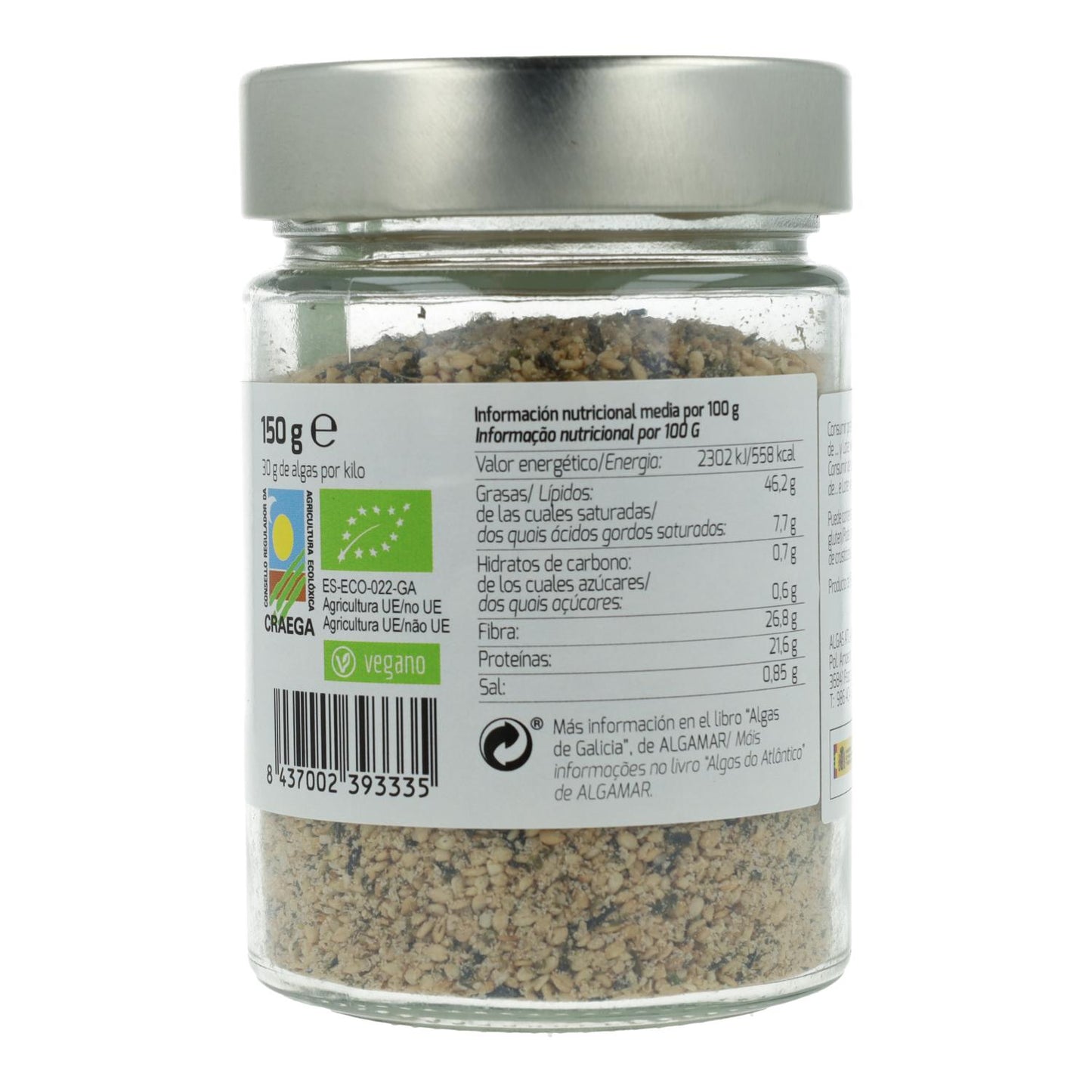 Algamar Nori-Algen Gomasio 150 g