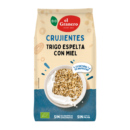 Płatki orkiszowe z miodem Bio El Granero 300 g