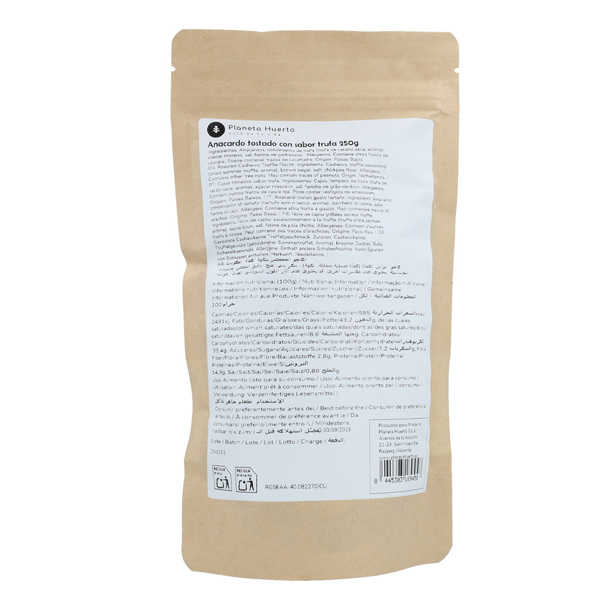 Anacardi tostati al tartufo Planeta Huerto 250gr