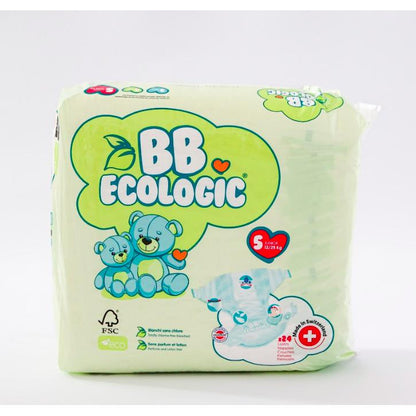 Pannolini ecologici BBECOLOGIC Taglia 5 Junior 24 pezzi
