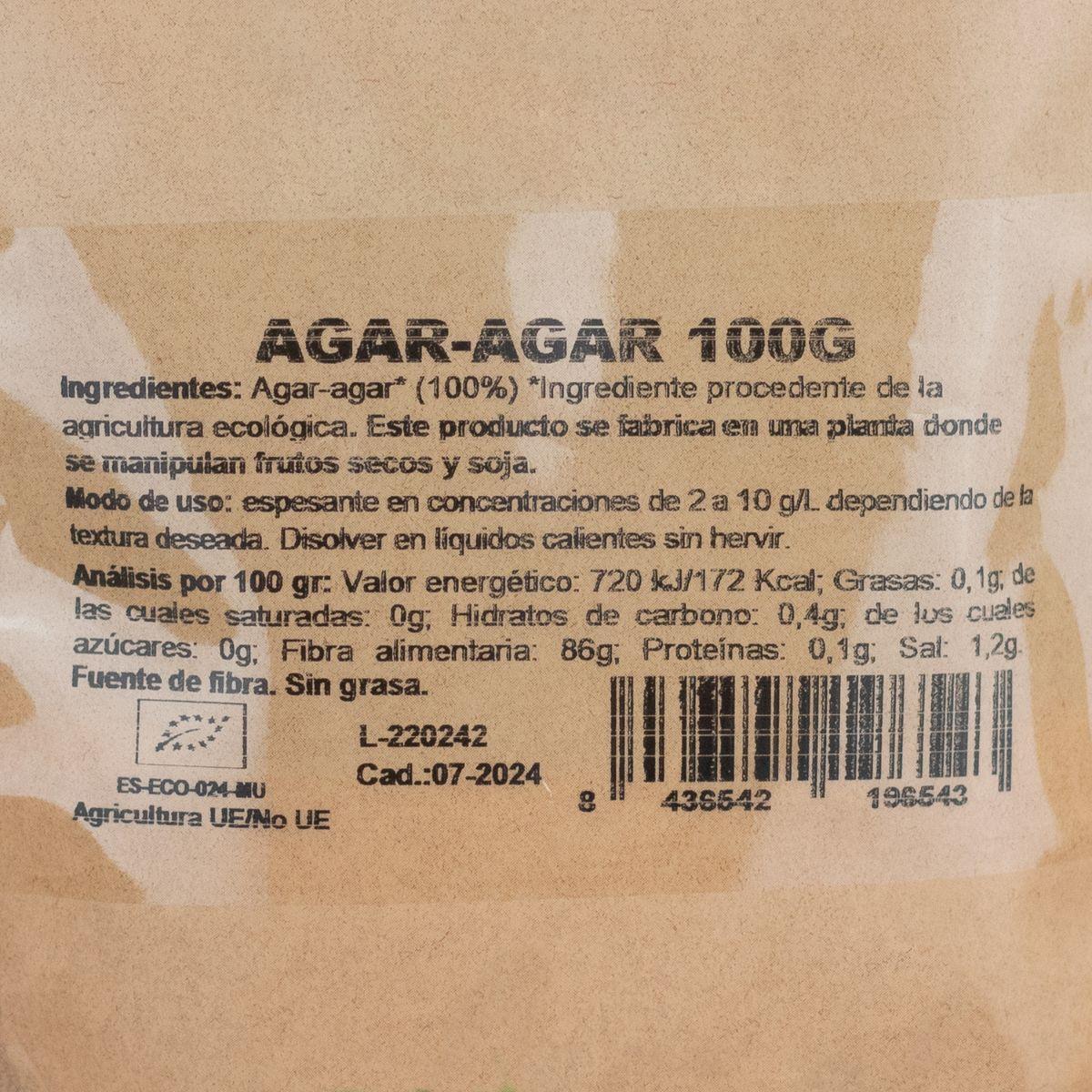 Agar Agar Bio en poudre NaturGreen 100 g