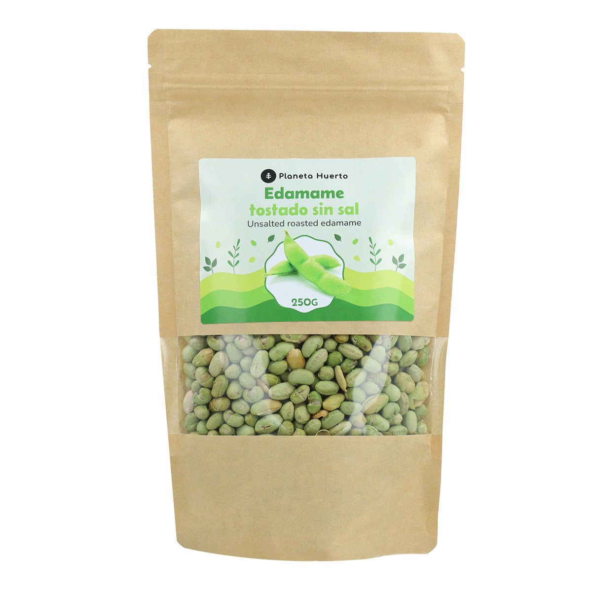 Unsalted roasted green edamame Planeta Huerto 250gr