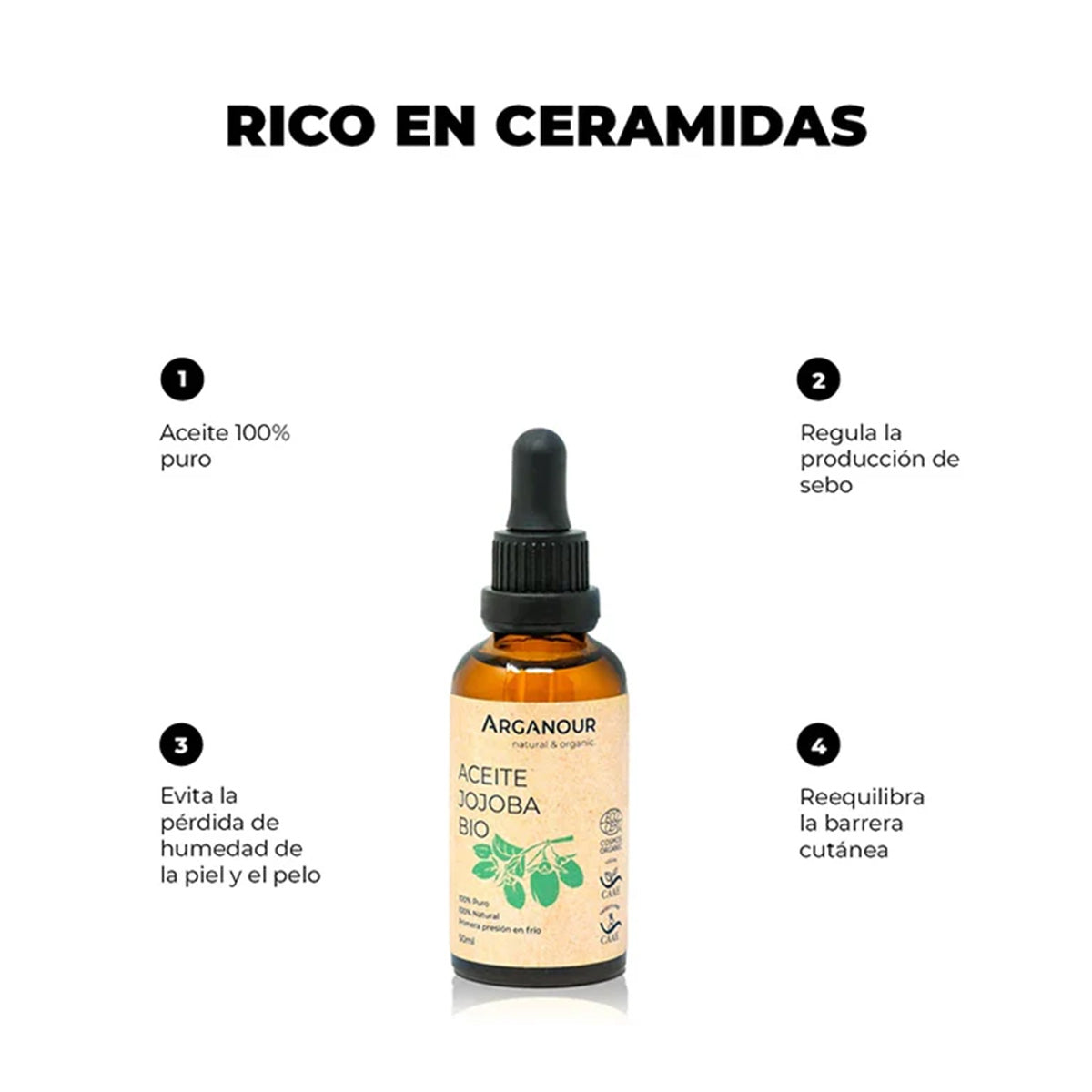 100 % biologisches Jojobaöl Arganour 50 ml