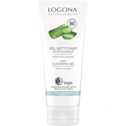 Djuprengörande gel Aloe Vera Bio Logona, 100 ml