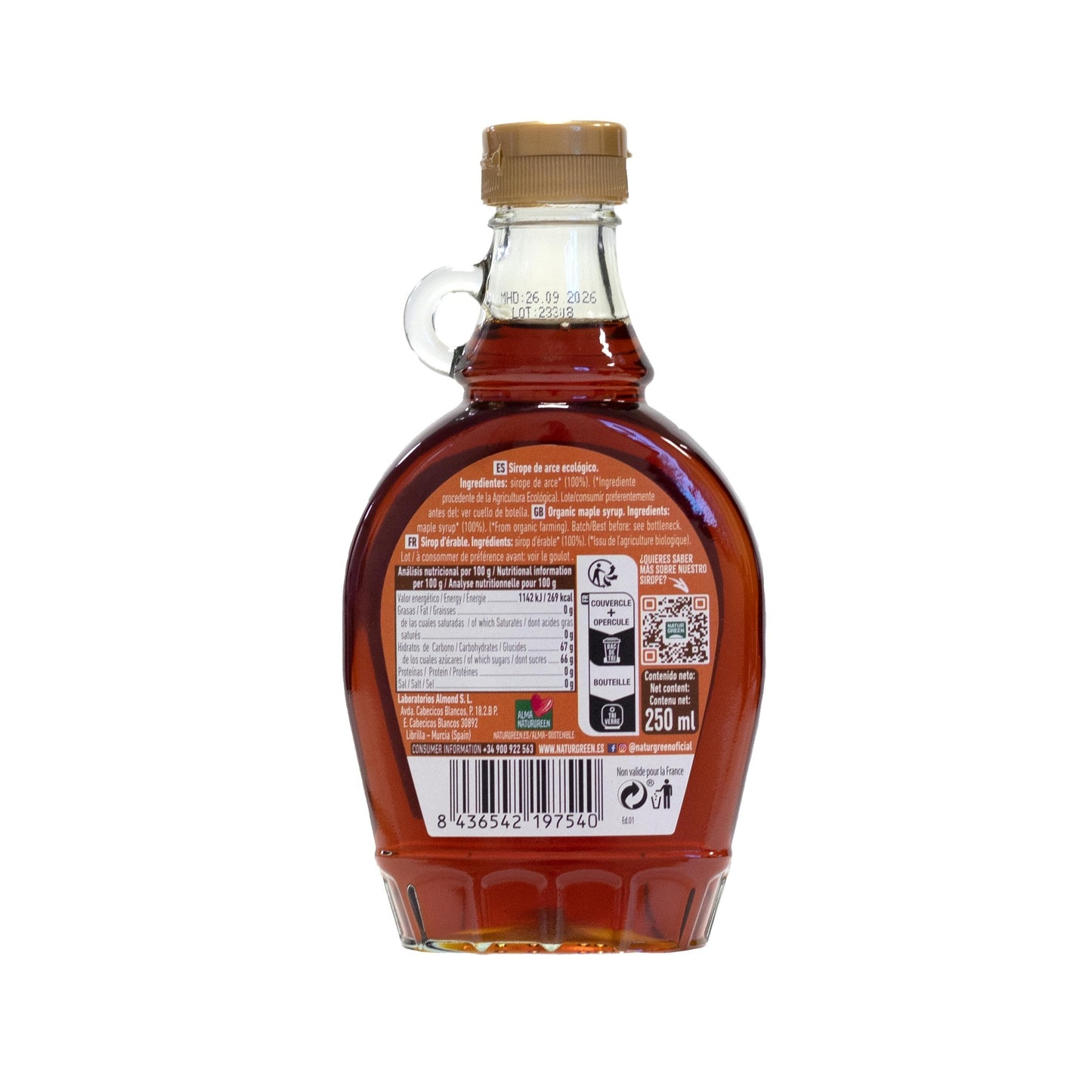 Syrop klonowy BIO NaturGreen 250 ml