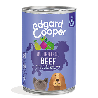 Edgard & Cooper Beef Wet Dog Food 400 g
