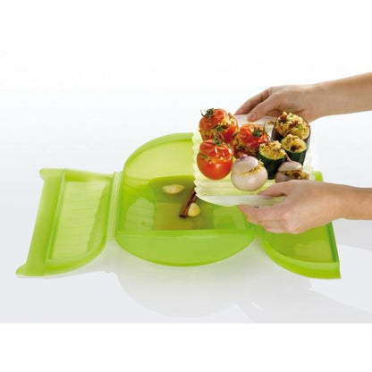 Étui vapeur avec plateau 3-4 personnes Lékué